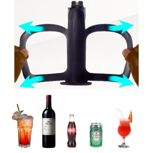 The cupholder can hold your cold drinks, beer, and cocktail at the beach!